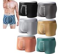 Qoobom Proplshove Underwear Magnetic for Men, Men's Energetic Massage Magnetic Underwear Breathable (UK, Alpha, L, Regular, Regular, 6Pcs)