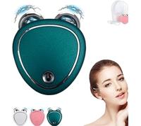 Qoobom Skindion - Microcurrent Face Device Roller, Microcurrent Face Lift Device, 2024 New Lift the Face and Tighten the Skin, for Instant Face Lift, Firm, Wrinkle Remover (Green)