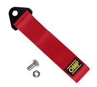 QOONESTL 8-12 MM Racing Car Trailer Sport Rope Towing Strap Set High Strength Towing Hook Red for Vehicle Front Rear Bumper (Red)