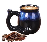 Qooplu Travel Coffee Cup 380ml Heat-Resistant Ergonomic Handle Drinkware