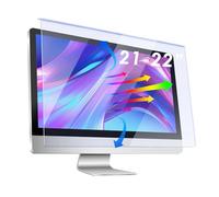 Qoosea 21-22 Inch Blue Light Blocking Screen Protector for Computer Monitors Universal Fit 490 x 317 mm Anti-Glare UV Protection for Long Working and Playing (21-22 Inch 16:9)