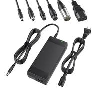 Qoovi 42V 2A Electric Scooter Charger with 7-in-1 Plugs Universal for Electric Bike 36V Lithium Battery,Compatible with Razor,Gotrax,Jetson,Voyage,Ninebot,Segway,Swagtron,Pocket Mod, Sports Mod