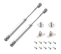 QOPAHI 150N /33lb Drop Down Hinges Soft Open Lid Support Hinge, Safety Gas Struts for Cupboards Gas Spring Gas Lift Support for Cabinet Toy Box, Pack of 2