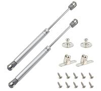 QOPAHI 80N/26.5lb Gas Struts, Cabinet Hinges Kitchen Cupboard Lid Stay Soft Open Gas Spring Safety Hinge for Toy Box, Loft Hatch Catch - Pack of 2