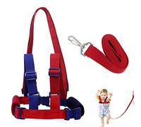 QOPAHI Baby Walking Harness and Safety Leash Anti-Lost, Baby Reins for Toddlers Boys & Girls, 2 in 1 Childrens Reins Child Rope Leash, Toddler Harness for Walking 1-3 Years