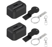 QOPAHI Car Seat Buckle Guard, Kids/Special Needs Seatbelt Locks, Belt Buckle Holders Seat Buckle Covers Locking Clips Fits Most Vehicles(2Pack, Black)