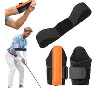 QOPAHI Golf Swing Training Aid Kit with Wrist Stabilizer & Arm Support Band, Elbow Alignment Trainer for Posture Correction, Accuracy & Power, Adjustable Golf Swing Trainer for Men & Women Beginners