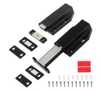 QOPAHI Magnetic Push to Open Door Catches, Cabinet Push Door Latch Heavy Duty Cupboard Catch with Strong Magnets, Drawer Closer Press Opener for RV Door Damper Large Wardrobe Closure(2 Pack)