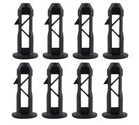 QOPAHI Wheelie Bin Lid Hinge Pins - Diameter 18.5mm (Entry) / Diameter 21.5mm (Max), Plastic Wheelie Bin Hinges Pin Fit for UK 240L Bins(8 Pack, Black)