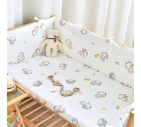 QOPIGFBN Breathable Bumper with Double-Sided Design,Bumpers Padded for Safety,Hidden Zipper,Easy Cleaning,Crash Pads Adjustable Fit and Stylish Look,Giving You All-Around Protection (C6 60cm)