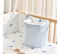 QOPIGFBN Breathable Bumper with Double-Sided Design,Bumpers Padded for Safety,Hidden Zipper,Easy Cleaning,Crash Pads Adjustable Fit and Stylish Look,Giving You All-Around Protection (B7 140cm)