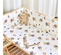 QOPIGFBN Breathable Bumper with Double-Sided Design,Bumpers Padded for Safety,Hidden Zipper,Easy Cleaning,Crash Pads Adjustable Fit and Stylish Look,Giving You All-Around Protection (C5 80cm)