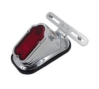 QOPUYNH motorcycle taillight XH3118B-A- Motorcycle Chrome Red Metal Tombstone Brake Tail Light Signal Compatible With Motorcycle Bike