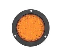 QOPUYNH Tail light assembly 1pc/2pcs 12V 24V 16 LED 4" Round Rear Tail Lights Turn Signal Brake Stop Reverse Lamp Car for Truck Trailer Lorry Red Yellow White