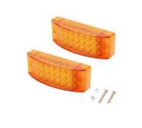 QOPUYNH Tail light assembly 21 LED Tail Light Truck Side Marker Light Rear Brake Lamp 6 inch Red Yellow Turn Signal Light 12V 24V For Trailer Tractor Lorry