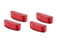 QOPUYNH Tail light assembly 21 LED Tail Light Truck Side Marker Light Rear Brake Lamp 6 inch Red Yellow Turn Signal Light 12V 24V For Trailer Tractor Lorry