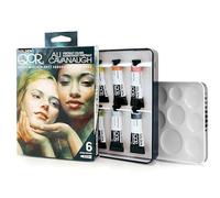 QoR Ali Cavanaugh Portrait Colors Set by GOLDEN, 6 x 5 ml tubes, Professional Watercolor Paint Set