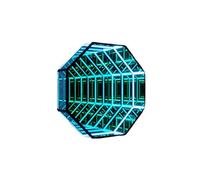 QOR Premium Infinity Mirror Tunnel Light, Led Colour Changing Tunnel Mirror Light, Infinity Mirror Led Lighting Sensory Party Decoration Light(Size:Large-70CM)