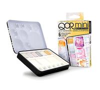 QoR Reflective Half Pan Set by GOLDEN, 6 Half Pan Watercolors, Professional Watercolor Paint Set