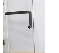 QORGJFBQR Black Shower Enclosure Glass Door Pull Handle with Bathroom Accessories, Back to Back Tubular Pull Push Barn Door Stainless Steel Knob (Size : 300mm)