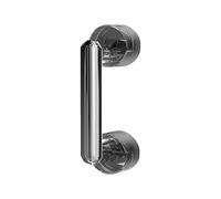 QORGJFBQR Diamond Suction Cup Door Handle, Removable Household Door Handle for Bathroom, Cabinets, Glass Doors, Windows, Easy Installation, No-Drilling, Waterproof(Grey)