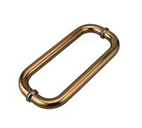 QORGJFBQR Gold Tubular Shower Glass Door Pull Handle Hole Distance 275mm 400mm 440mm, Stainless Steel Shower Sliding Door Knob with Bathroom Accessories (Size : 440mm)