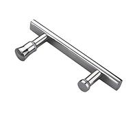QORGJFBQR Shower Bathroom Door Knob Replacement, Stainless Steel Push and Pull Glass Door Handle, Tubular Door Handles for Sliding Barn Doors (Color : B)