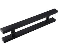 QORGJFBQR Shower Door Handle and Pulls Replacement Sets for Glass Door-Matte Black, Bathroom Door Knobs for Shower Enclosures Screen Internal/External