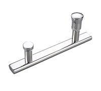 QORGJFBQR Shower Glass Door Handle Stainless Steel Push Pull Door Handles/Barn Door Pull Doorknob/Glass Pulls, Mirror-Polished Chrome Finish Grip (Size : 145mm)