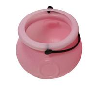 qorkhogr 12Pcs Halloween Decorations Indoor,DIY Bubbling Cauldron Set,Plastic Witch Bowl Hocus Pocus Party Candy Buckets Halloween Vintage Decor for Home Kitchen Room Party Table Pink