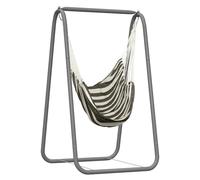 qorkhogr Swing Stand,Hammock Chair Stand with Hanging Swing Chair Max 220 Lbs Heavy Duty Hanging Chair with A-Frame for Indoor Outdoor Patio Yard Balcony B