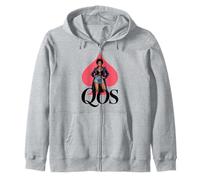 QOS Black Women Queen Of Spades Sexy QOS Zip Hoodie