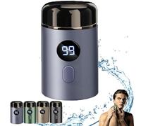 Qosigote 2025 New Mini Carry-On Electric Shaver, Mini Shave Portable Electric Shaver, Mini Portable Electric Shaver, USB Rechargeable Waterproof Electric Razor (Blue)