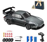 Qosigote 2026 New Reality 1:24 Rc Drift Car Set,2.4ghz 20km/H 4wd High Speed Rc Cars, With Cool Lighting, Drifting Tires&Battery, Mini Drift Car for Adults And Kids, Gift Ideas for All (F)