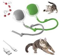 Qosigote Active Rolling Ball With Tail For Dogs, Active Rolling Ball For Dogs, Smart Cat Toy Ball, Rollie Pet Cat Toy, 360° Smart Automatic Rolling Pet Ball With Tail (2pcs-d)