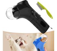 Qosigote Cat Treat Gun, Cat Treat Guns Shooter, Handheld Pet Treat Launcher, Pet Snack Launcher, Dog Food Catapult, Pet Treat Launcher For Dog Cat Exercise Training (Black)