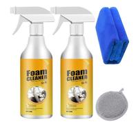 Qosigote EasyGlow Magic Foam Cleaner, All-Purpose Rinse-Free Cleaning Spray, Purpose Foam Cleaner, Multi Purpose Foam Cleaner, Foam Cleaner (2PCS)