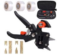 Qosigote Garden Professional Grafting Cutting Tool, 2 in 1 Grafting Tool Pruner Kit Gardening Pruning Tool, Grafting Tools for Fruit Trees, Grafting Kit