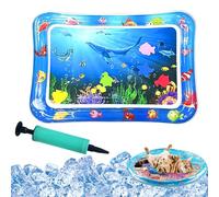 Qosigote Interactive Cooling Waterbed For Dogs 2.0, Thickened Cat Water Mat, Water Sensor Play Mat For Pets, Durable & Scratch-Resistant And Breathable,Instant Cooling Comfort (B,66cm*47cm)