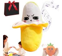 Qosigote Interactive Music Plush Toy, Banana Plush Musical Sensory Toy With Sounds, Support Clapping, Tapping And Rhythm Battle Gameplay, Perfect For Parent-Child Bonding,Family Party Moments (C)
