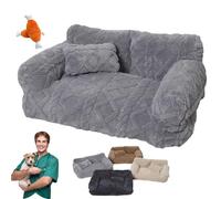 Qosigote Plush Calming Pet Sofa Bed, Orthopaedic Dog Bed with Removable Cover, Outdoor Dog Bed Non-Slip Bottom, For Large Small Dogs & Cats as Warm as a Mother's Hug (M,1PC X A)