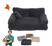 Qosigote Plush Calming Pet Sofa Bed, Orthopaedic Dog Bed with Removable Cover, Outdoor Dog Bed Non-Slip Bottom, For Large Small Dogs & Cats as Warm as a Mother's Hug (1PC X C,3XL)