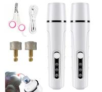 Qosigote Rechargeable Led Pet Nail Grinder, Low-Noise Diamond Trimmer With Quick Finder & Usb-C Charging, Painless Paws Grooming & Smoothing For Small To Large Dogs (2pcs)