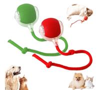 Qosigote Rollie Pet Cat Toy, Speedy Tail 2.0 Cat Toy, Interactive Cat toys for Indoor Cats, Cat Toys for Bored Indoor, Smart Cat Toy, USB Rechargeable Cat Toys Ball (Green+Red)