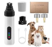 Qosigote Whisperpaws Pain-Free Nail Trimmer, Electric Dog Nails Clippers, 50db Ultra Quiet Pet Nail Grinders, Rechargeable, Gentle On Small To Large Dogs (2pcs)