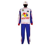 Qosivfey Mens Ricky Bobby Racing Costume Adult Talladega Nights Full Cosplay Set, My20233-3, Small