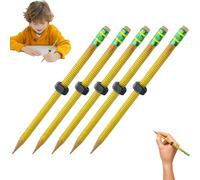 Qosneoun ADHD Fidget Pencil, Threaded Pencil ADHD with Nuts'n Bolts for Focus, Relief, Anxiety, Silent Sensory Tool Stress Relief Rotating Pen Study Supplies Perfect for School Home Office (5)