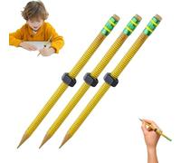 Qosneoun ADHD Fidget Pencil, Threaded Pencil ADHD with Nuts'n Bolts for Focus, Relief, Anxiety, Silent Sensory Tool Stress Relief Rotating Pen Study Supplies Perfect for School Home Office (3)