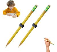 Qosneoun ADHD Fidget Pencil, Threaded Pencil ADHD with Nuts'n Bolts for Focus, Relief, Anxiety, Silent Sensory Tool Stress Relief Rotating Pen Study Supplies Perfect for School Home Office (2)