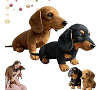 Qosneoun Dachy 2.0 Plush Dog, The Dachy 2.0, Emotional Healing On Demand Dachshund Plush, Ealistic Robot Dog With Interactive Motion (2 PCS-B)